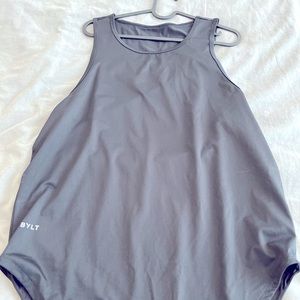 BYLT Premium Basics Performance Black Drop-Cut Tank